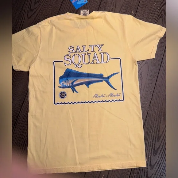 Salty squad shirt small yellow NWT - Picture 1 of 5
